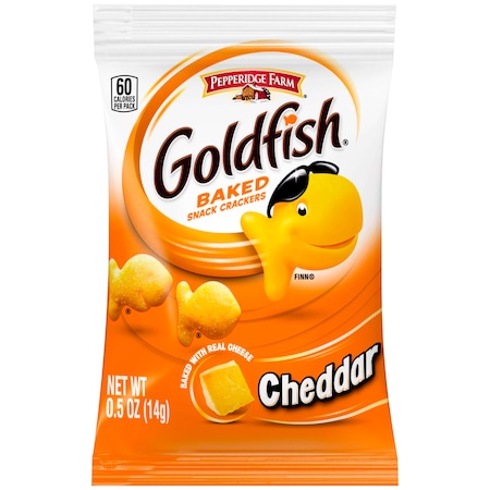 Pepperidge Farms Pepperidge Farms Cheddar Cheese Goldfish Single Serve .5 oz., PK100 000007937